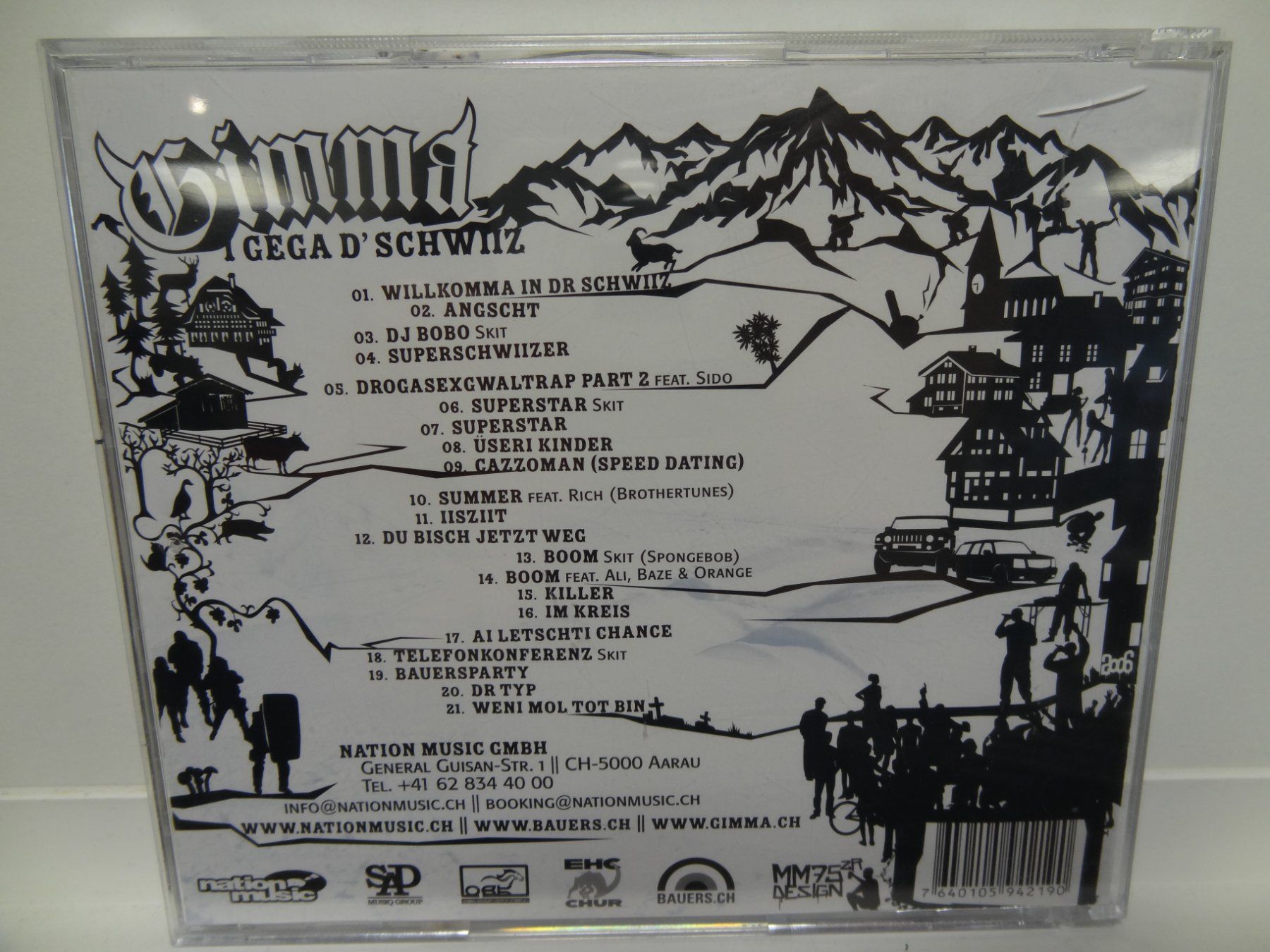 CD: Gimma - Gega d' Schwiiz – Usato da luzern venduto da musicandart 1