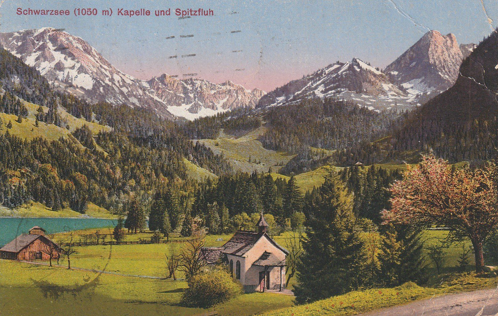 Cartoline postali: AK Schwarzsee - gel. 7.9.1925 – Usato da Fribourg venduto da schnalla92
