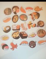 Lot d'autocollants motif cuisine japonaise neuf