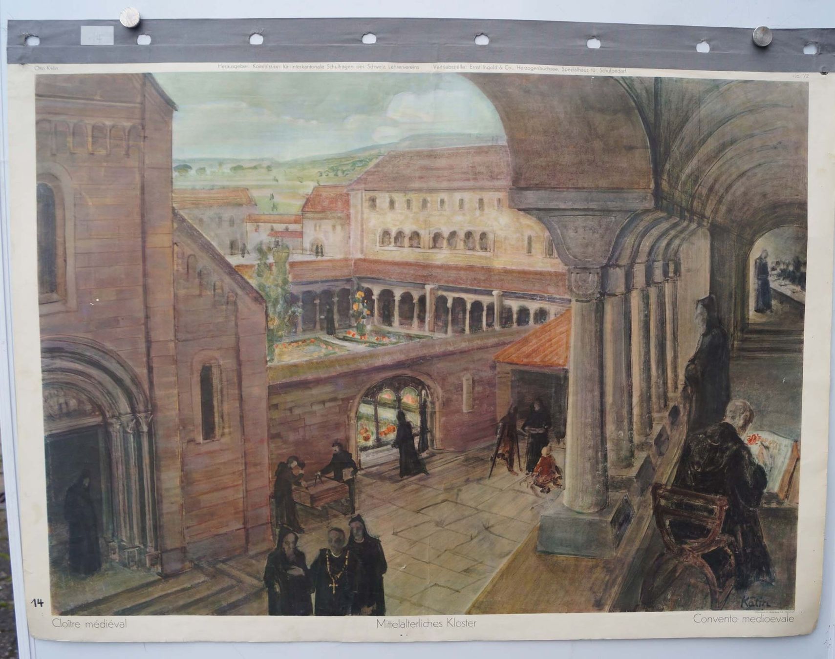 Foto & Immagini: Mittelalterliches Kloster / Cloître médiéval / Convento medi – Usato da Härkingen venduto da sammelbecken