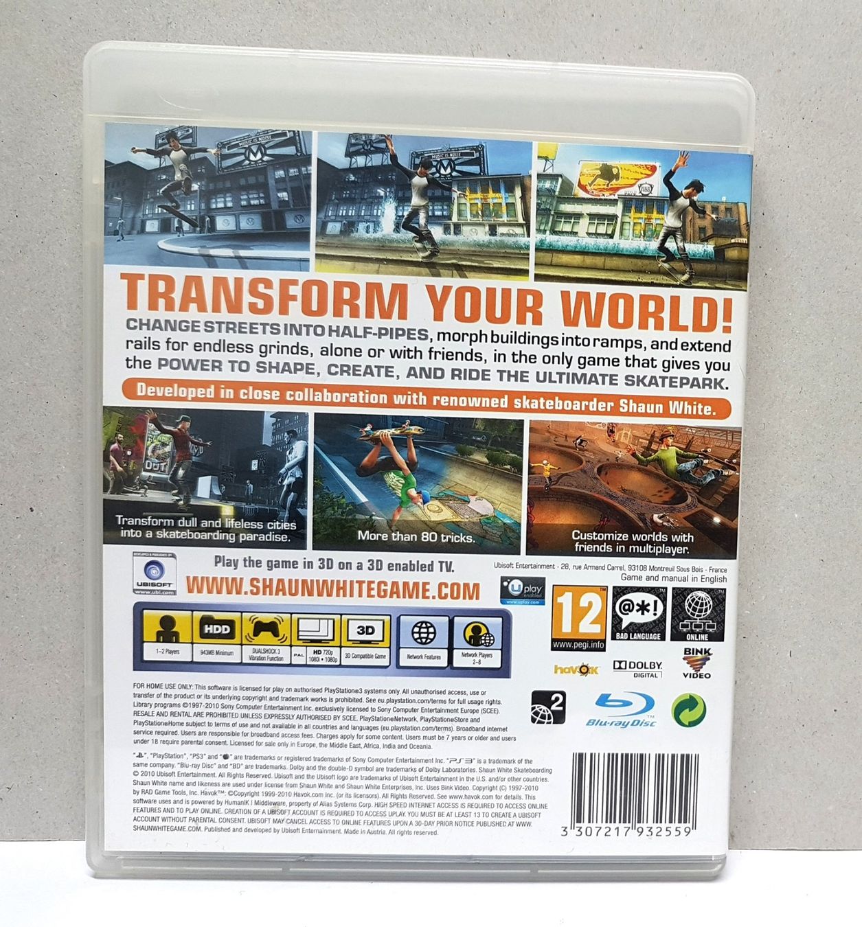 Sony Giochi: 😎Shaun White Skateboarding  PS3 – Usato da Schüpfheim venduto da Games_Spielkonsolen 2