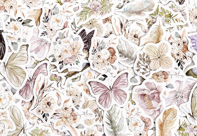 Blumen Bügelaufkleber Set - 6 Mandala Designs Für T-Shirts & Taschen