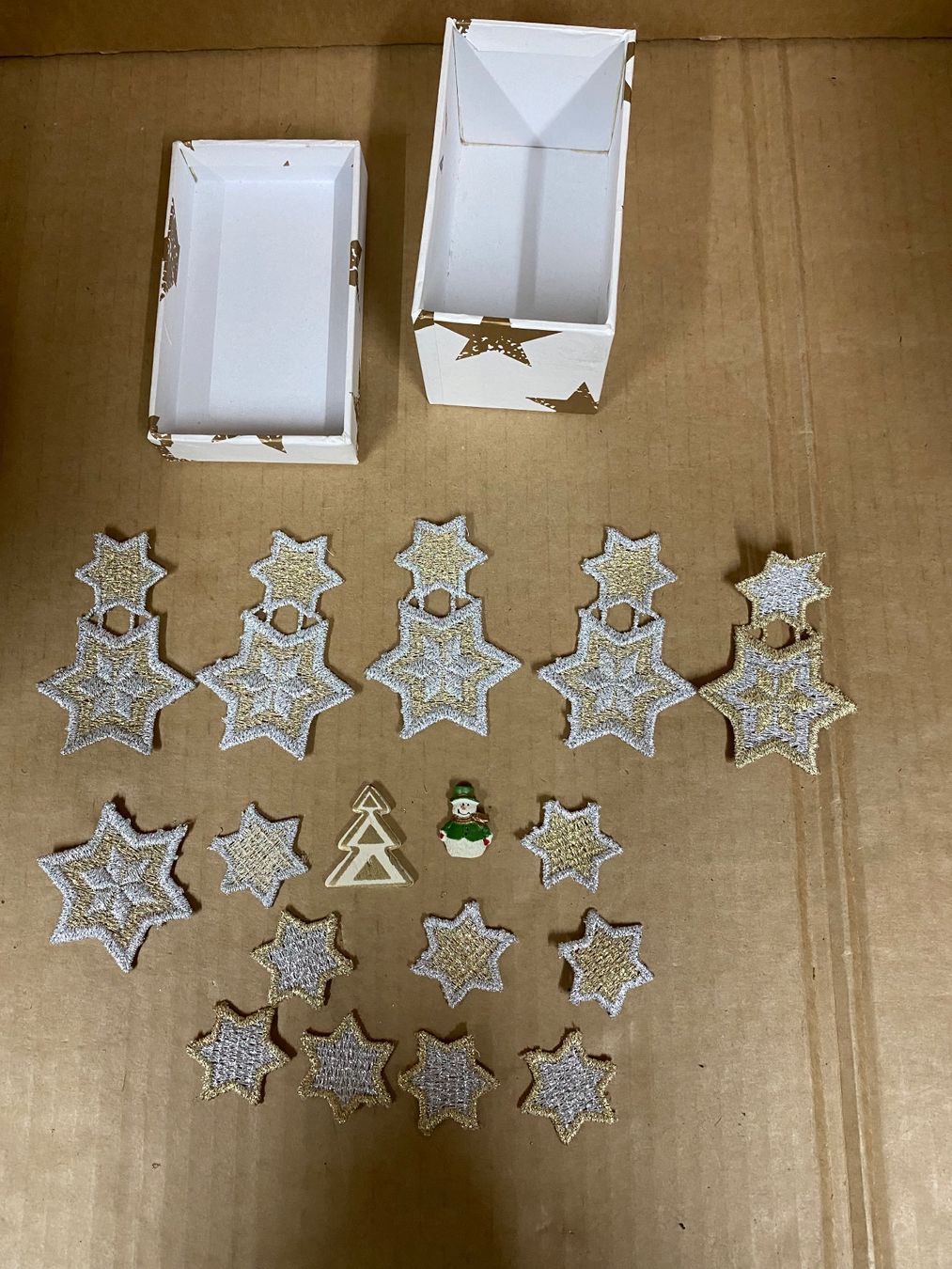Kit bricolage: Bastelmaterial Sterne Stoff – Nuovo (secondo la descrizione) da Eschlikon TG venduto da ArtRec 2