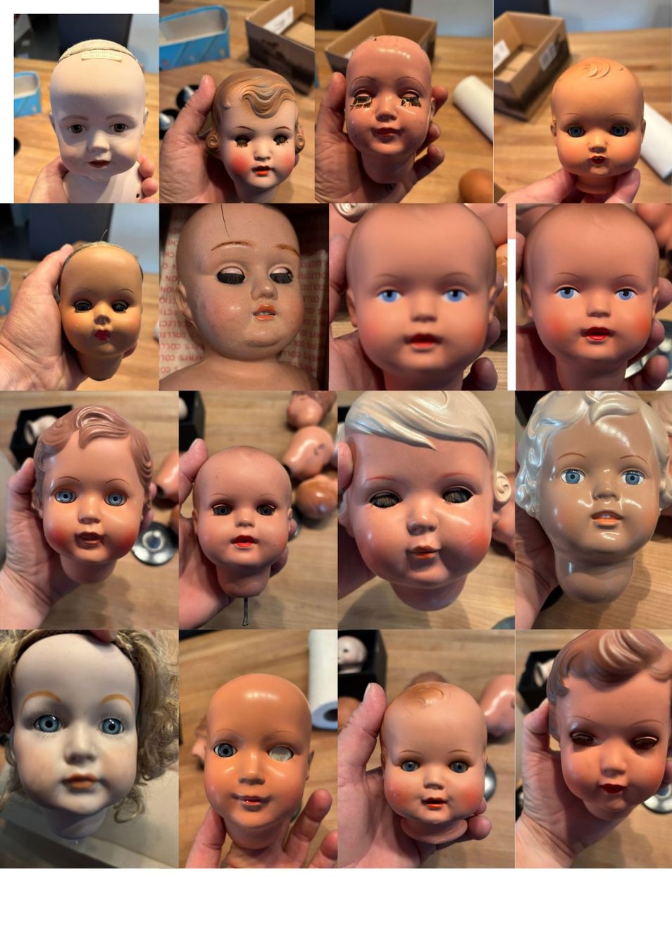 Poupées: Grosse Sammlung Puppenköpfe diverse Modelle gebraucht – D'occasion à Beinwil (Freiamt) par Lialina 4