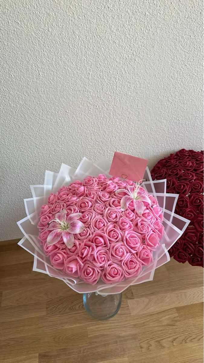 Tutte le decorazioni: Romantisches Rosenbouquet in Rosa – Nuovo e nell'imballaggio originale da Rheinfelden venduto da SilviaDobreva