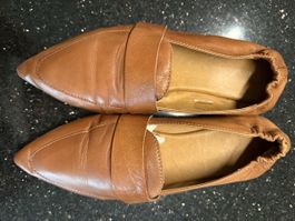 Ballerinas Echt Leder braun Gr 39 von MAX