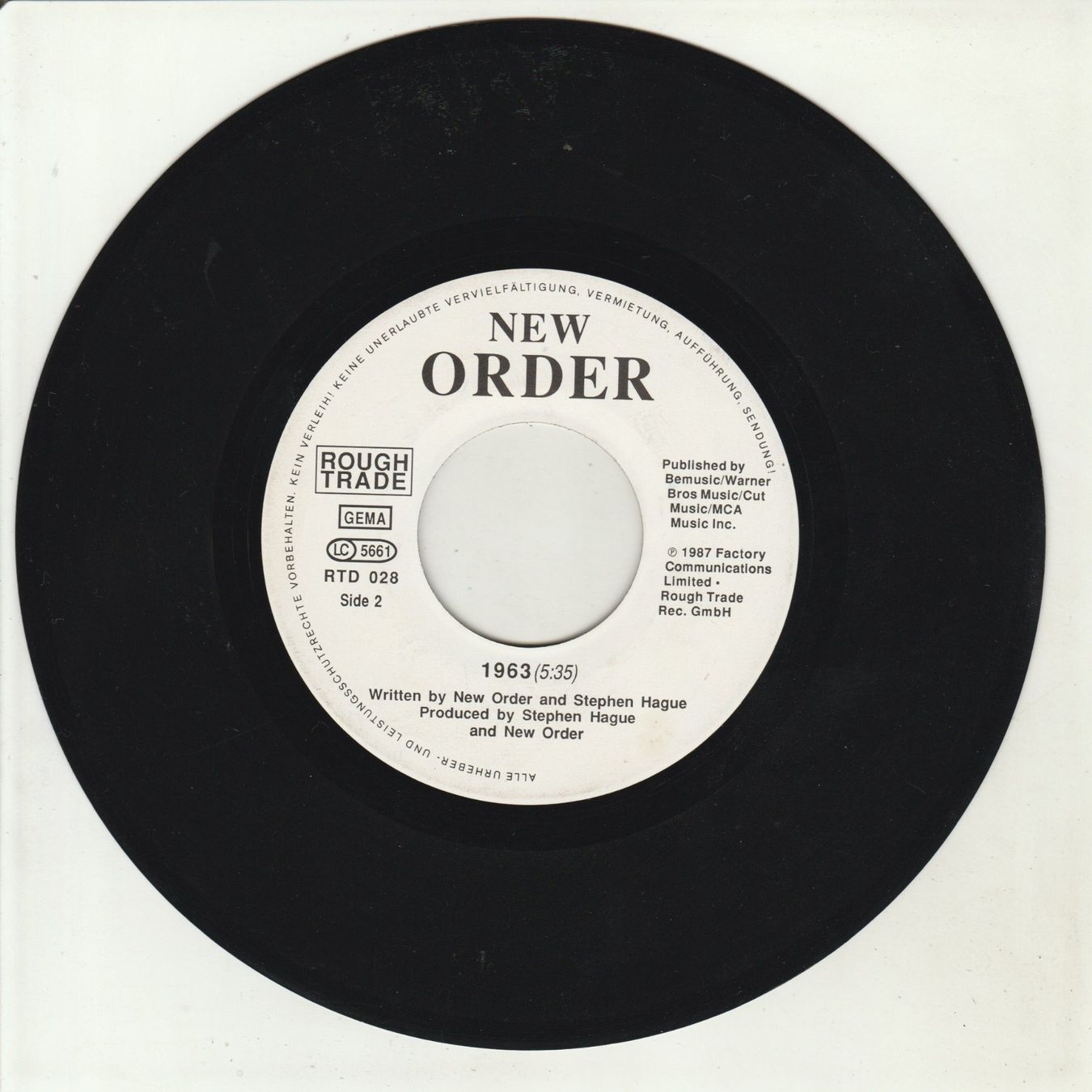 Dischi in vinile: New Order - True Faith 7" Vinyl 1987 – Usato da Tübach venduto da JamesStone 3