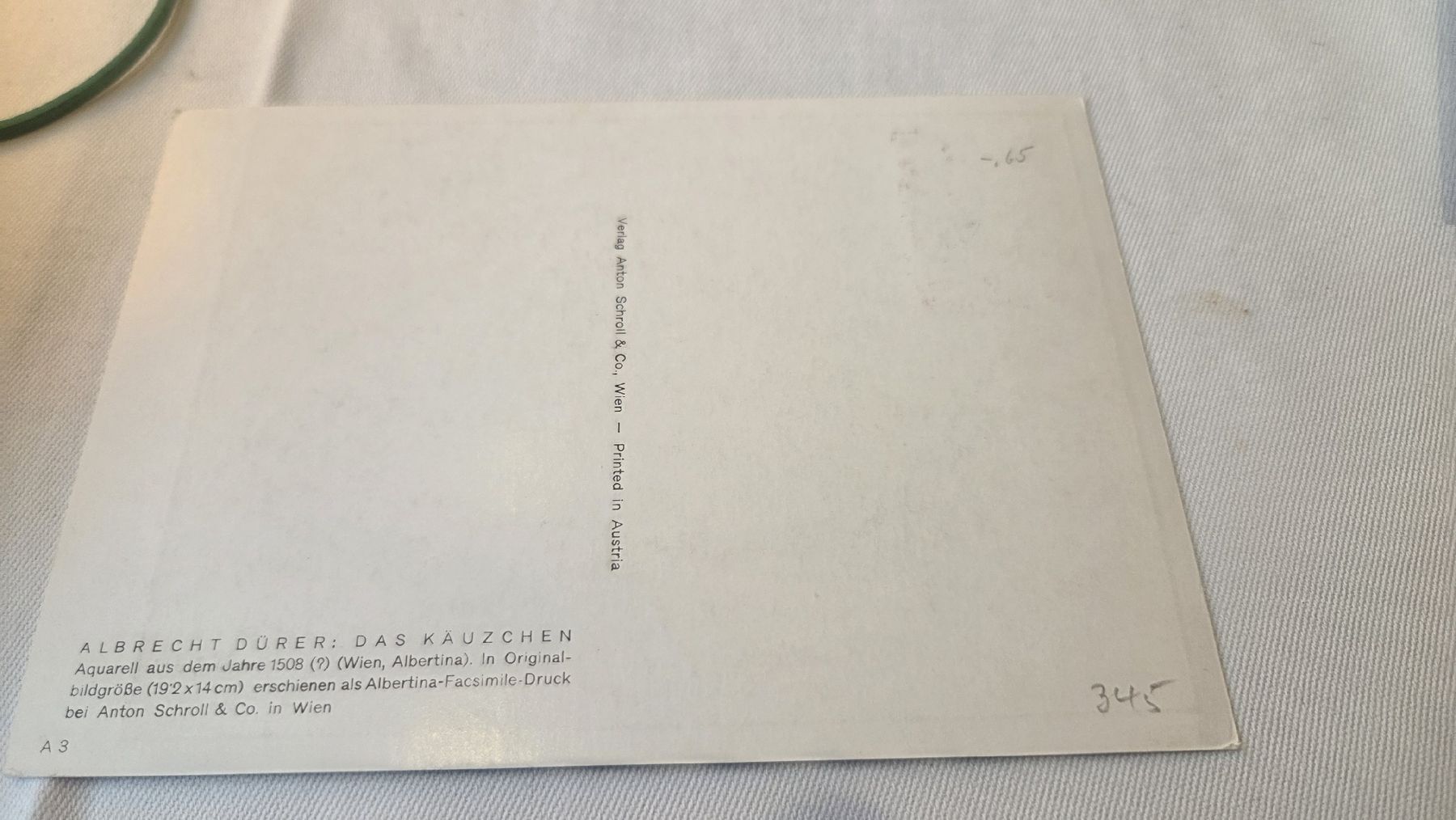 Alle Briefmarken: 1959 Maximumkarte Pro Fauna – Gebraucht aus Arni AG von Moth68 1