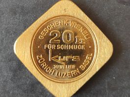 juwelier Kurz cadeau vreneli 20 francs