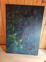 Abstraktes Acrylbild "Unterwasserwelt", Unikat