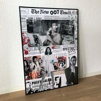 James Bond Pop Art Kunst Newspaper Girls Modern Art Bild 007