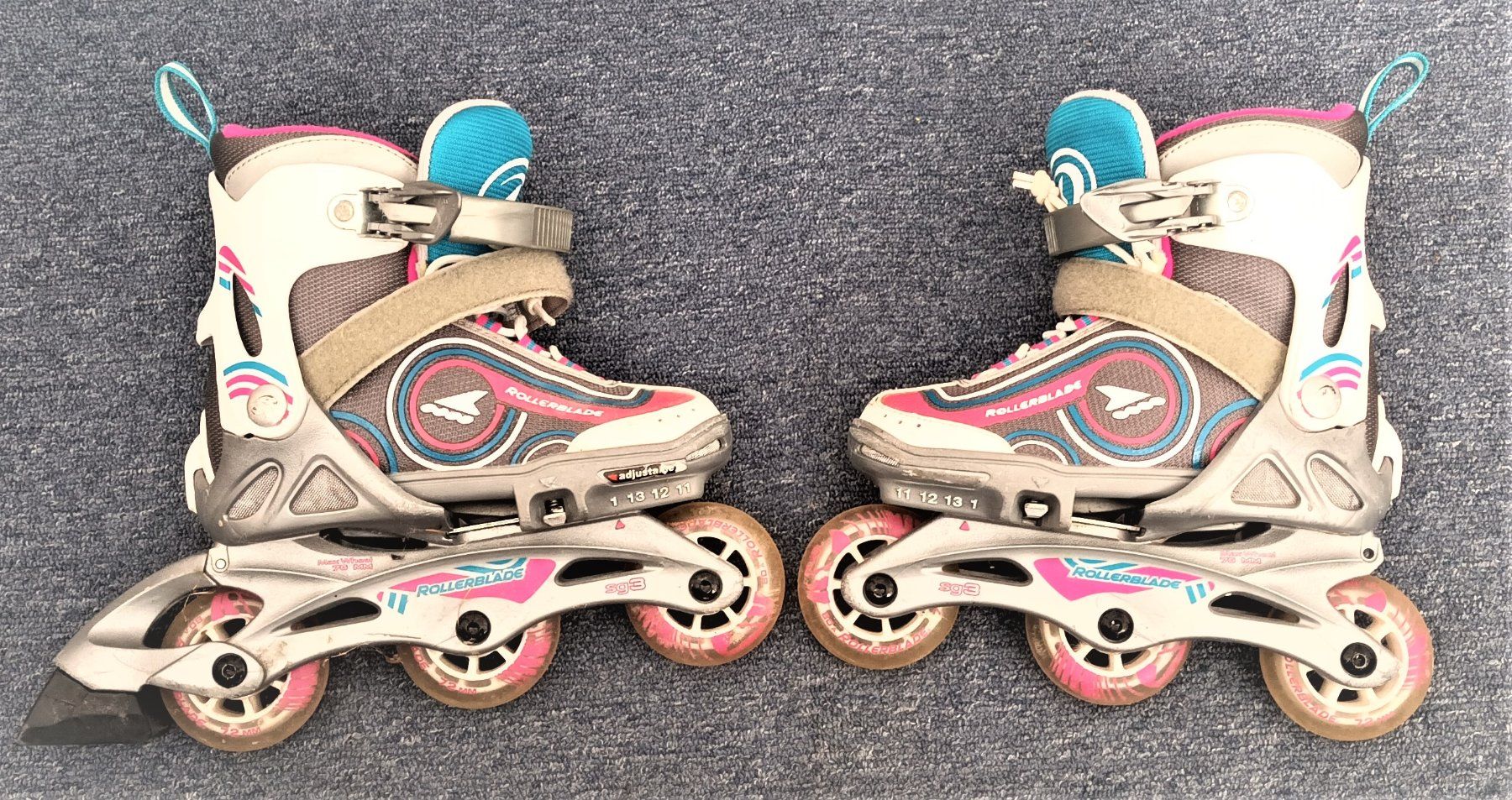Pattini in linea & Pattini a rotelle: Rollerblade Spitfire, Inlineskates, verstellbar Grösse 28-32 – Usato da Vaduz venduto da Bergtiger 1