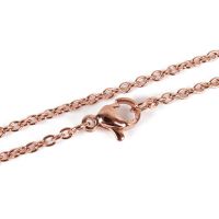 Kette Edelstahl rose-vergoldet 45cm lang