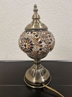 Glasmosaik Tischlampe orientalisch, Neuwertig, H 30 cm