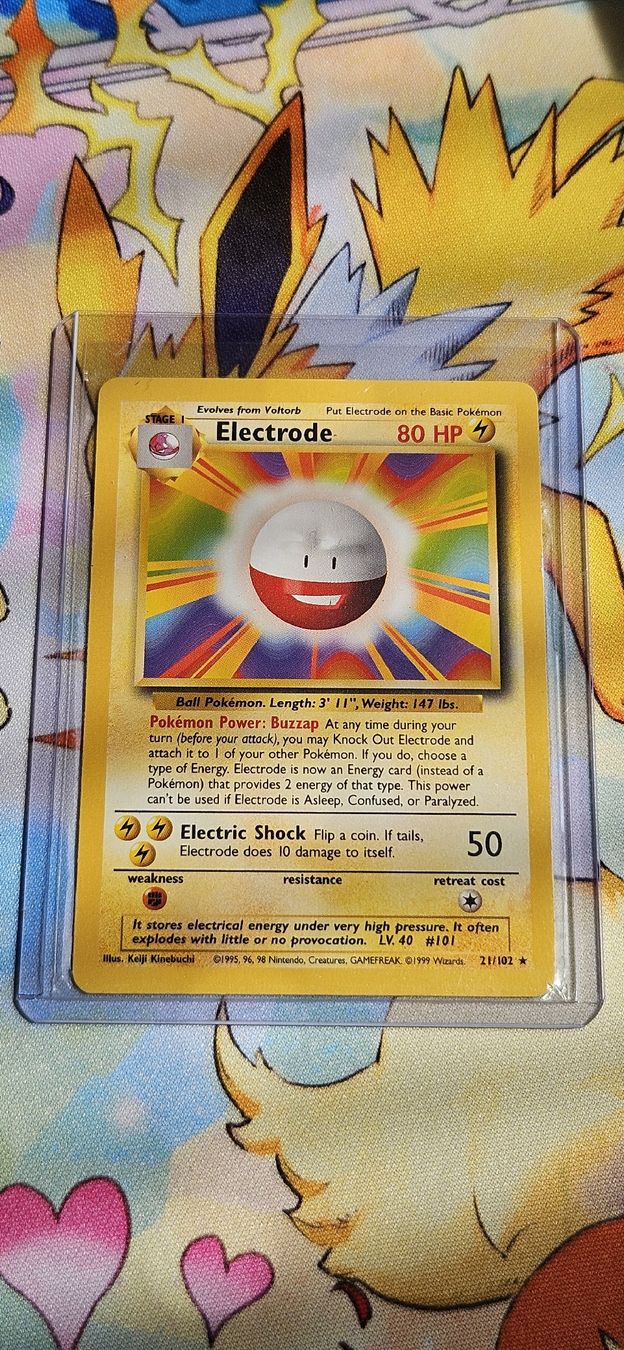 Pokémon Carte collezionabili: Electrode 21/102 Base Set ENG – Usato da Belp venduto da Ginus85