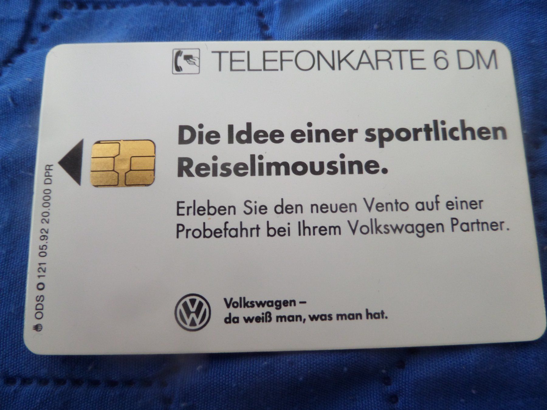 Cartes de téléphone: Telefonkarte Vento 6 DM neu – Neuf (Voir description) à Thun par ang_7pwg 1