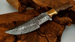 Top 1A XL Damast Messer Knife echter Faltenstahl Damascus