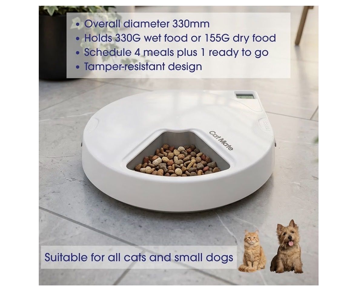 Schalen: Cat Mate C500 Automatischer Futterautomat mit Timer – Neu und originalverpackt aus Niederbipp von mal_wq8k 8