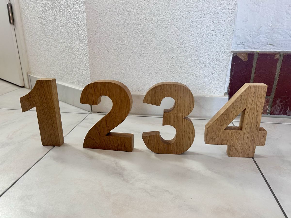 Articoli in legno: Holznummer - Large Wooden Table Numbers (wedding, party) – Usato da Rüti ZH venduto da JB_8630 1