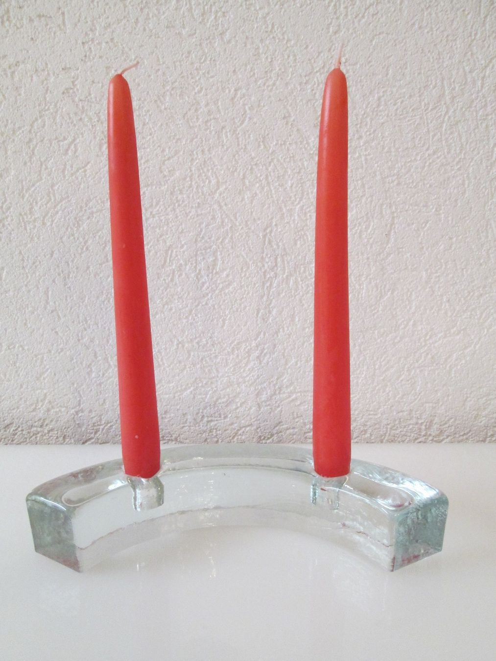 Glasi Hergiswil Portacandele: Kerzenständer von der Glasi Hergiswil – Usato da Movelier venduto da KRASI61