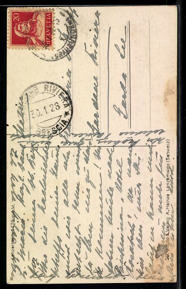 Cartoline postali: Lenzerheide, Ort im Winter mit Kirche un – Usato da Berlin venduto da bartko-reher 1