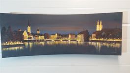 E.Kurti "Zürich bei Nacht" Oelgemälde
