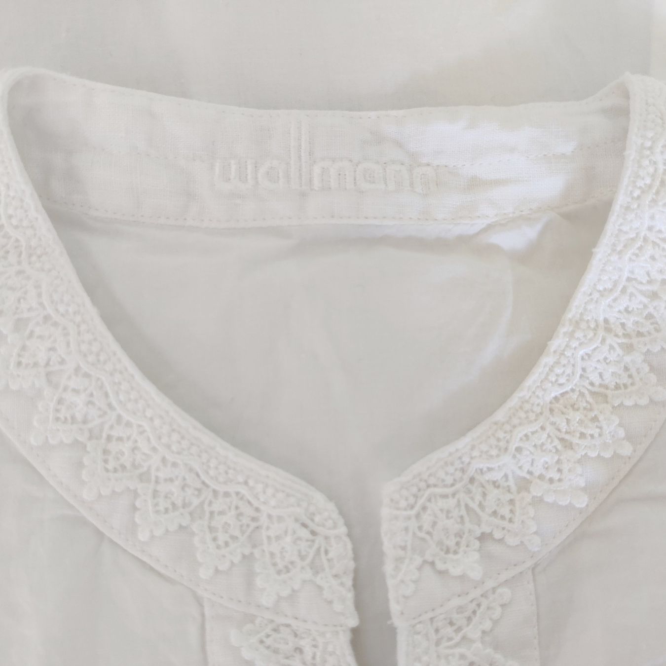 Tuniken: WALLMANN Tunika Bluse Shirt mit Spitze 100% Baumwolle S – Gebraucht aus Winterthur von Lotusherz 3