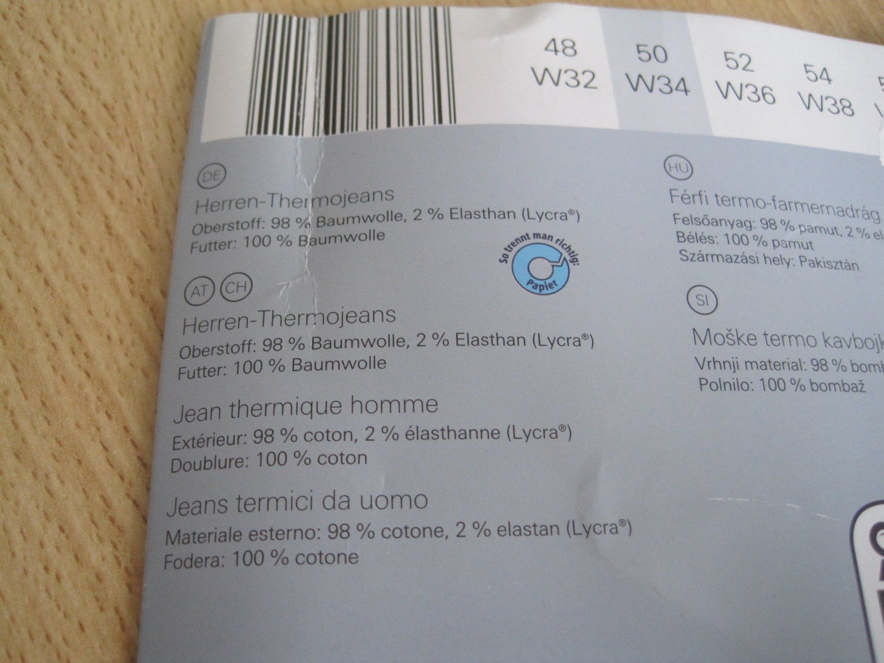 Jeans: Herren - Thermojeans  50 / W34 – Nuovo (secondo la descrizione) da Schachen LU venduto da moepsli5 2