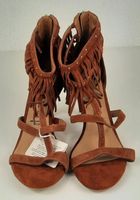 TAMARIS Peep Toe High Heels Sandalen Orange Brick Gr. 38