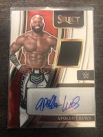 Panini Select WWE Apollo Crews Patch-Autogramm 143/199