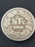 Schweizer Münze 50 Rappen 1898