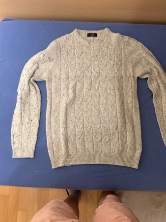 Bershka Knot Sweater Cream color M size