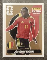 FIFA 2026 GOLD Jérémy Doku Panini Extra Sticker Belgien