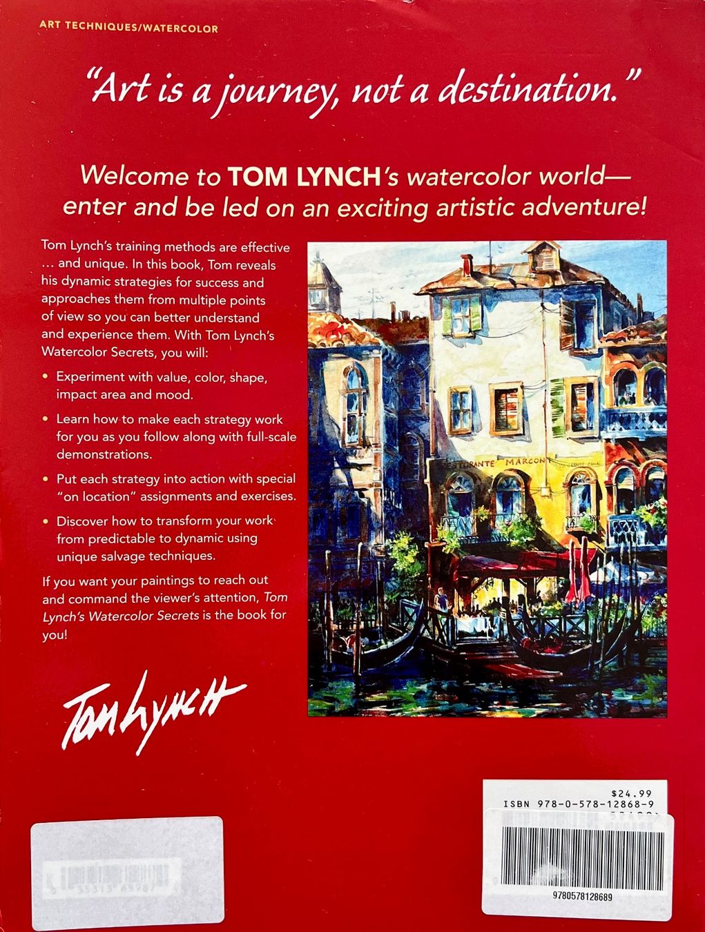 Libri: Tom Lynch - Watercolor secrets – Usato da Le Crêt-p-Semsales venduto da staglione69 1