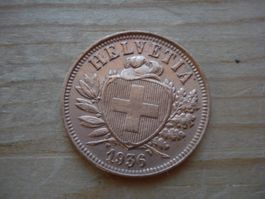 (M1) 2 Rappen 1936  VZ