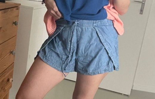 Mango Pantaloni: Short portefeuille Mango lyocell M | Mango Wickelshort Denim – Usato da Zürich venduto da AnnaSa