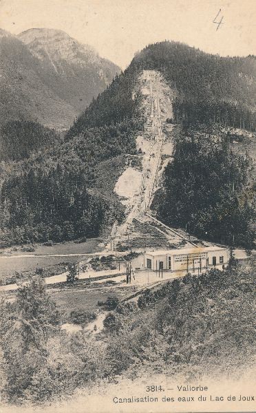 Ansichtskarten: Vallorbe - Canalisation + c1910 – Gebraucht aus Emmenbrücke von teestube