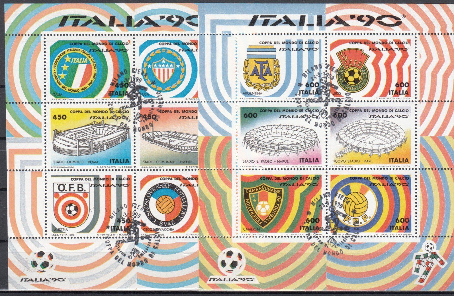 Tutti i francobolli: Italien 1990 mit ET – Usato da Bürglen TG venduto da StampGraf 2