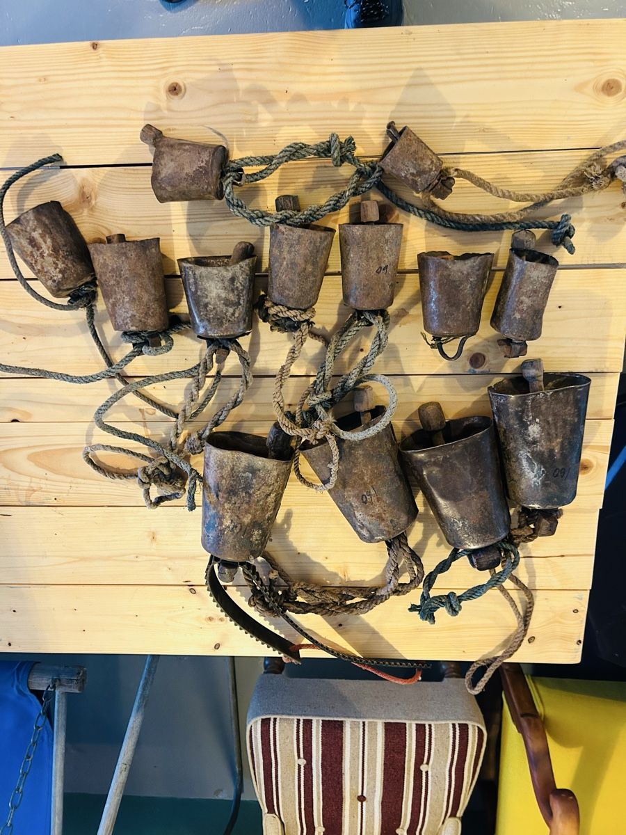 Campanacci mucche: Antique Ziegen und Kuh Glocken.  – Usato da Zürich venduto da KuduKing