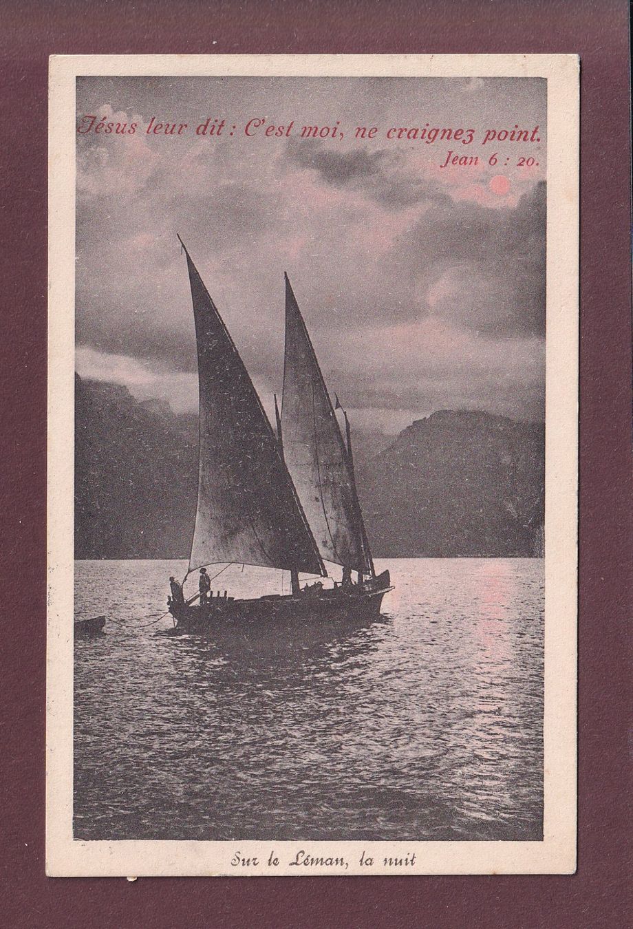 Ansichtskarten: BARQUE du LEMAN - Verset - 1913 – Gebraucht aus Pully von nicecards