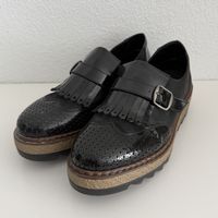 Rieker Slip ons Loafer neu 38 schwarz 
