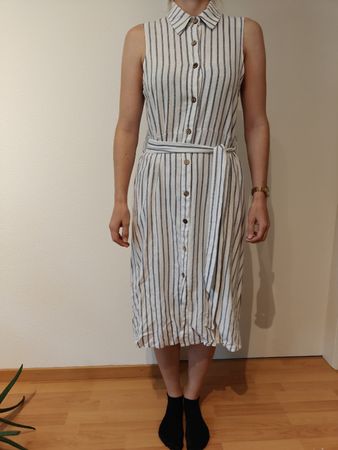 Damen Blusenkleid gestreift Gr. M