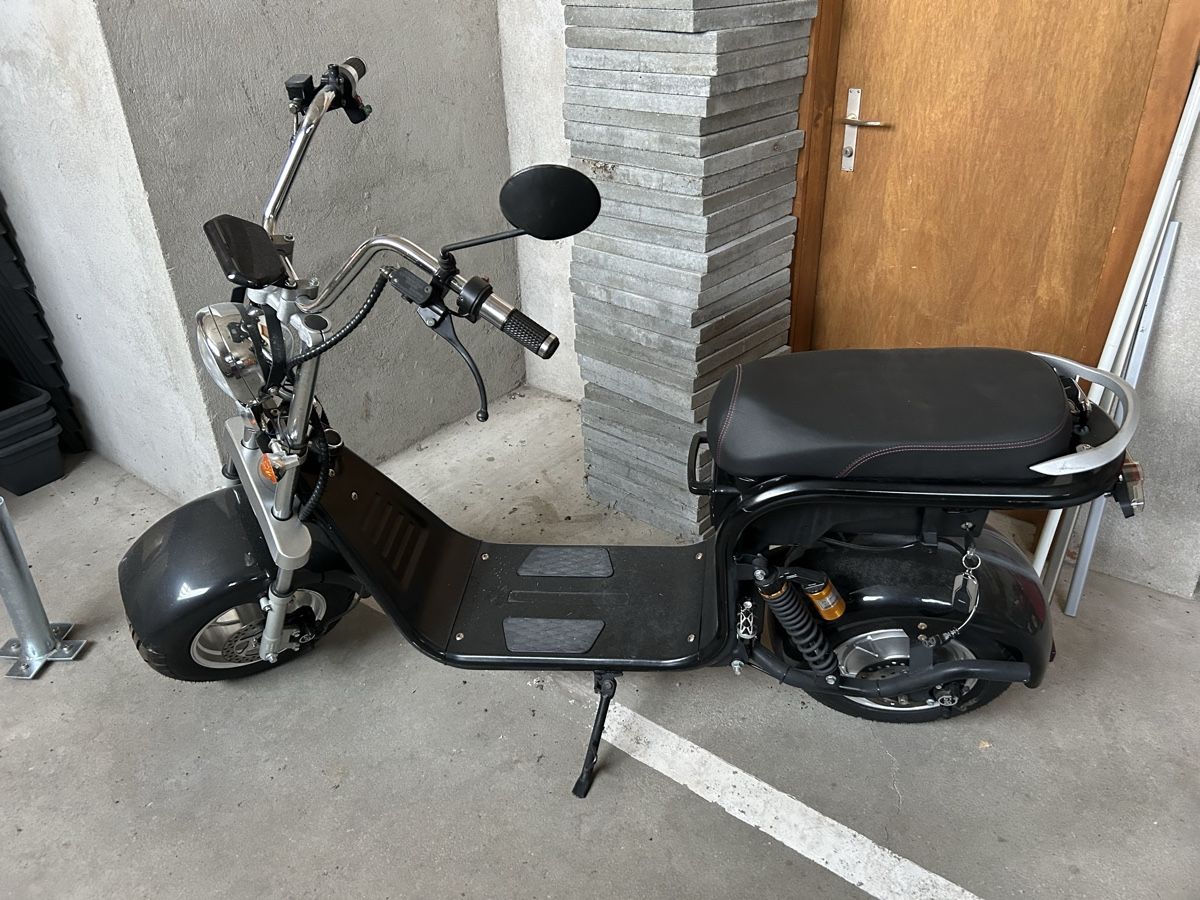 Scooters: Elektroroller schwarz  – Gebraucht aus Guttet-Feschel von Swissdarter