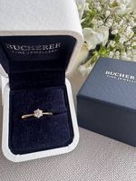 Exklusiver Bucherer Solitär-Ring, 0,3 ct Diamant  Neuwertig