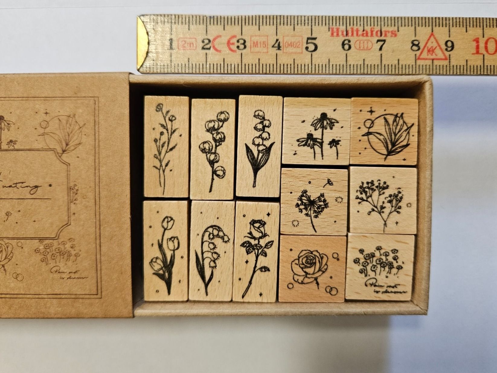 Timbri: Holzstempel 12er Set, Nr.853, Blumen – Nuovo e nell'imballaggio originale da Gretzenbach venduto da Fliegepilz56 2