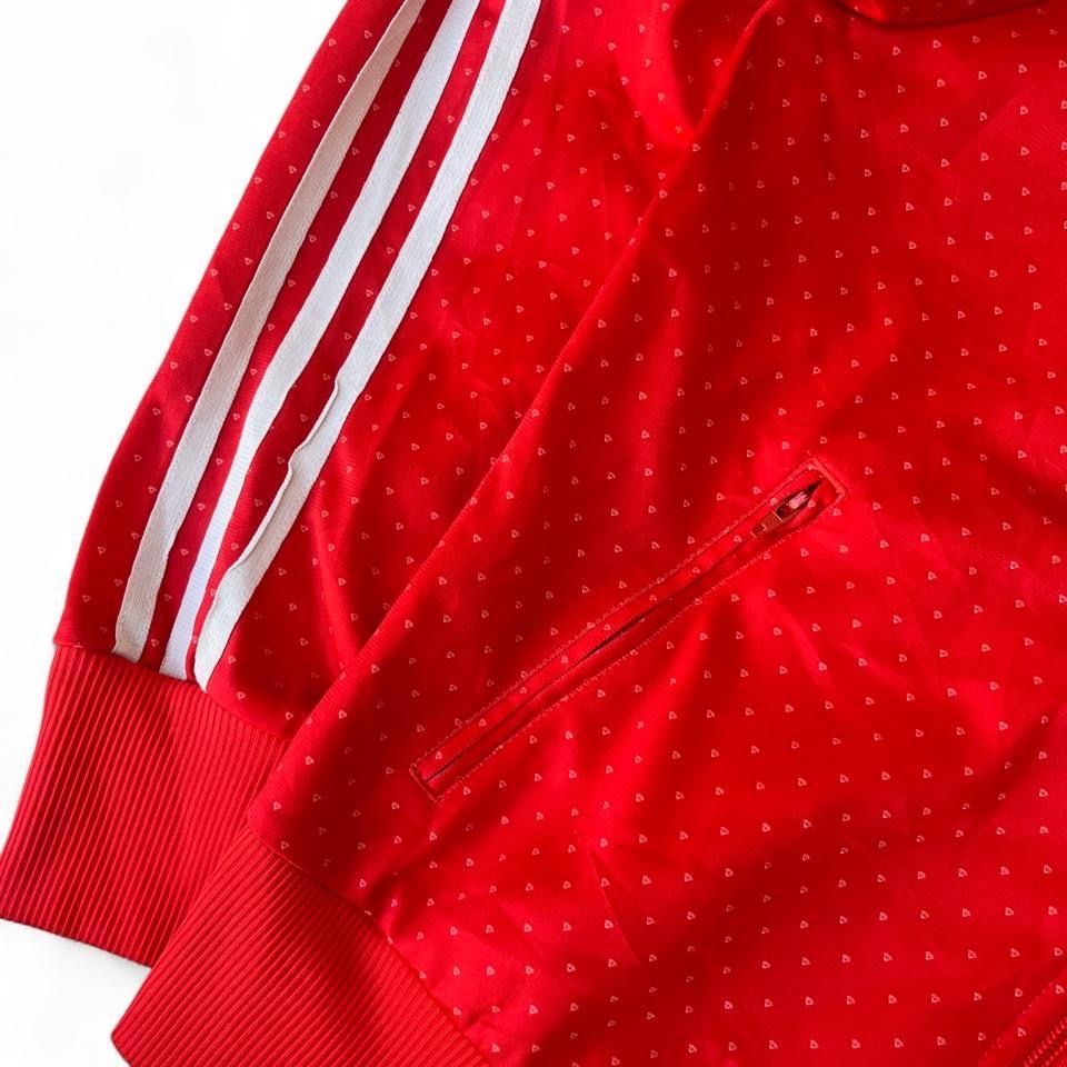 Adidas Giacche: Adidas Gepunktet Jacke Rot – Usato da Riehen venduto da RESTREET 3