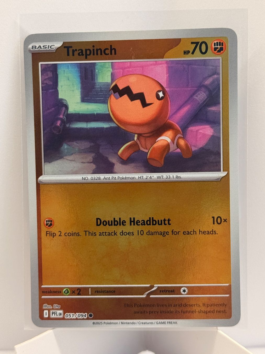 Pokémon Carte collezionabili: Trapinch PFL 051/094 Reverse Holo EN NM – Nuovo (secondo la descrizione) da bern venduto da Wankdorf_Retro