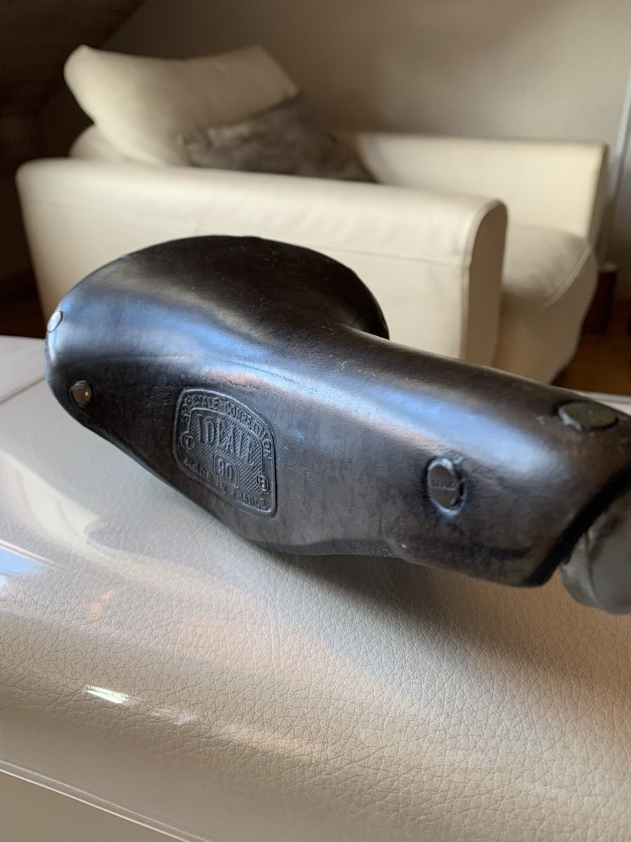 Pezzi di ricambio: Vintage IDEALE Leather Bike Saddle – Usato da La Croix de Rozon venduto da chr_f5wy 8