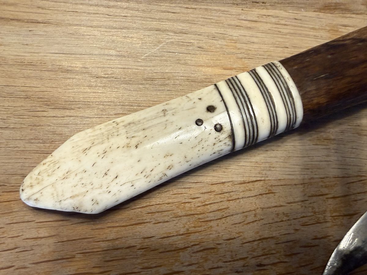 Posate: Antiker Kris Dolch mit Scheide, antikes Messer Jagdmesser – Usato da Goldach venduto da Messerguru 4