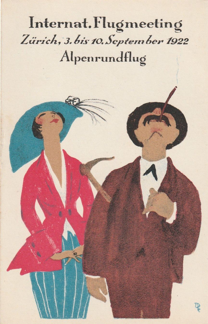Cartoline postali: Zürich Flugmeeting 1922 – Usato da Rorschacherberg venduto da fratovi2
